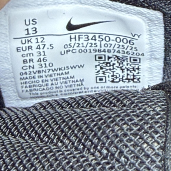 Nike Giannis Freak Shoes Mens‎ Size 13 Black Low Top Sneakers HF3450-006 main image 6